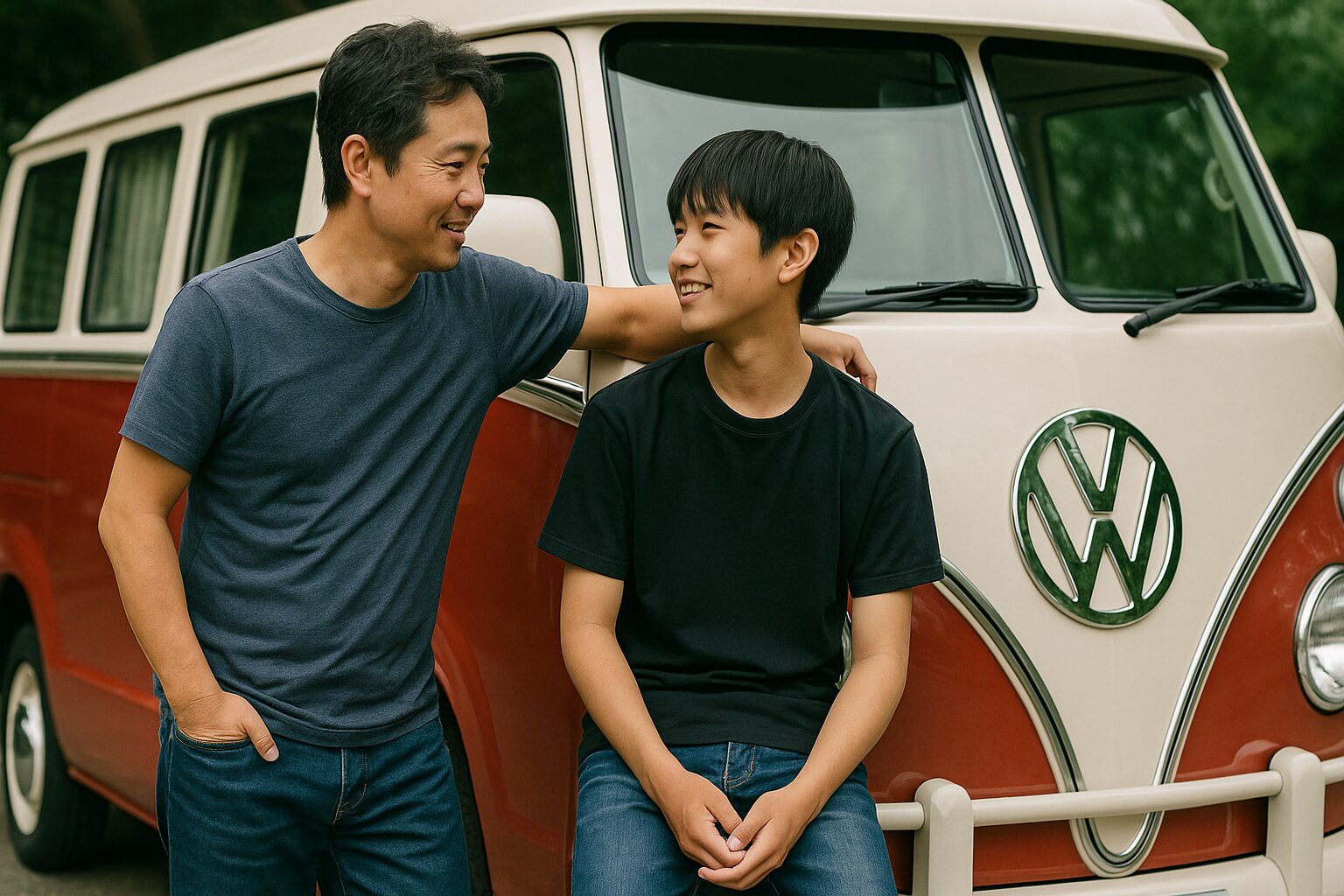 なぜ最終的に満足しているのか: 息子との絆が深まった瞬間(愛車を背景にした会話)