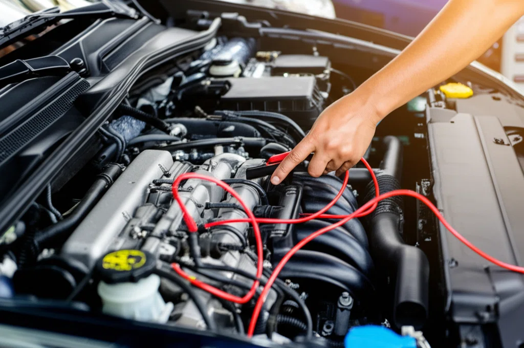 ハマーH3のエンジンルーム