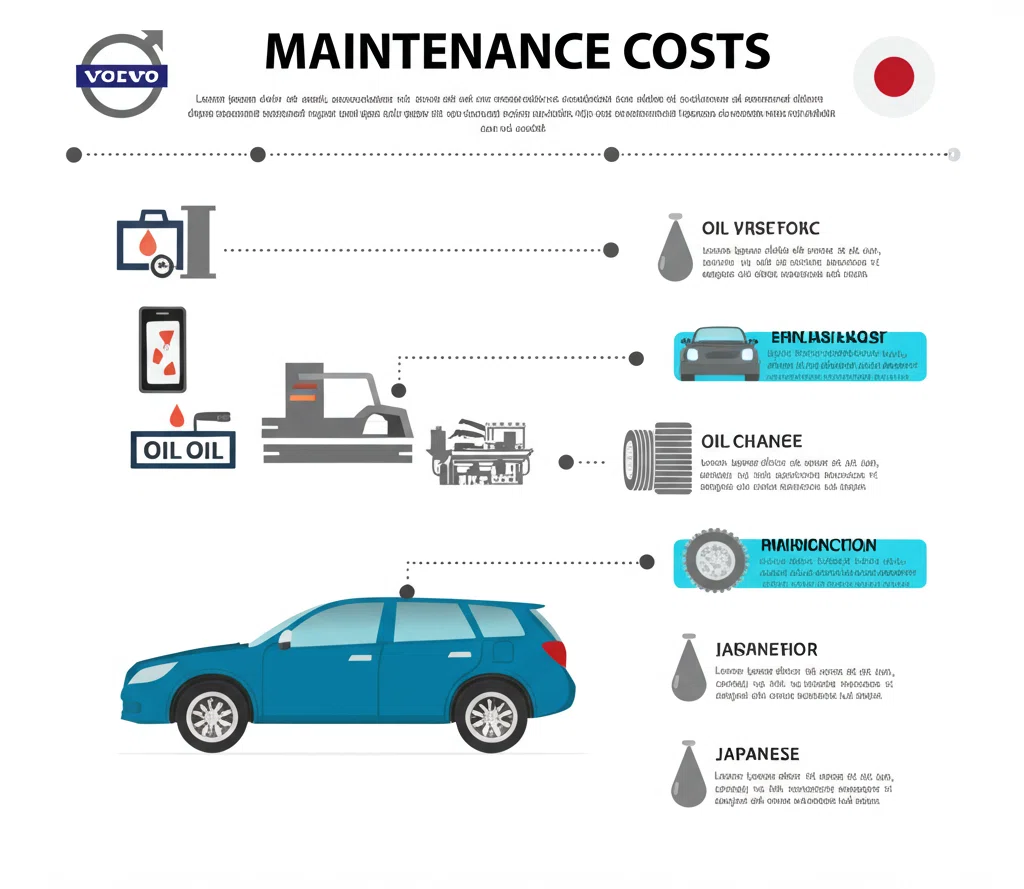 ボルボの維持費を示す表