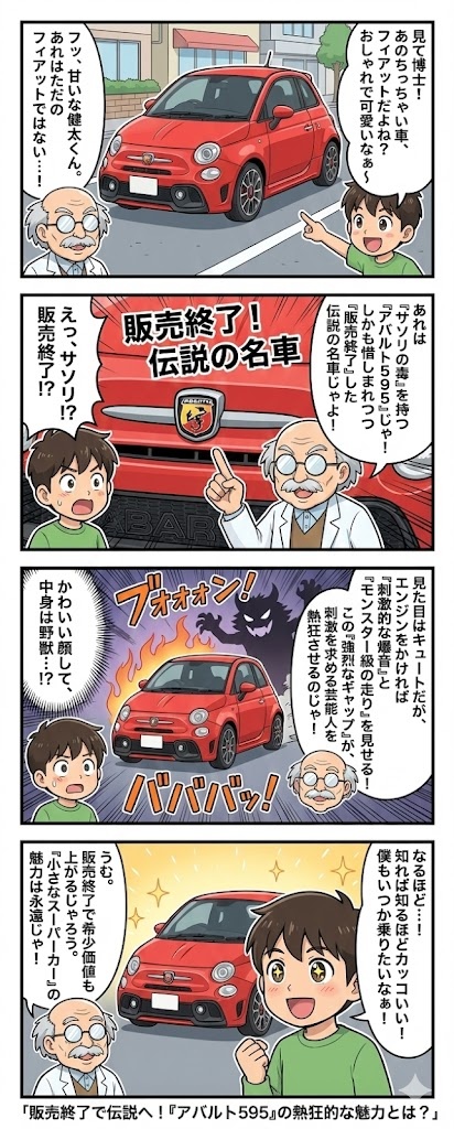 【芸能人も愛用】アバルト595の魅力を徹底解説!知られざる9つの特徴