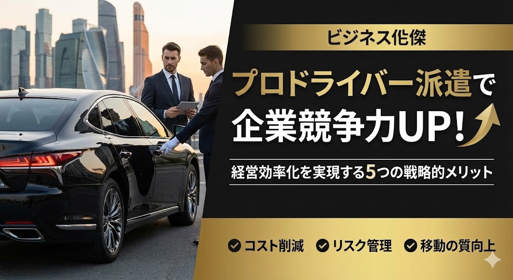 プロドライバー派遣で企業競争力を高める|経営効率化を実現する5つの戦略的メリット