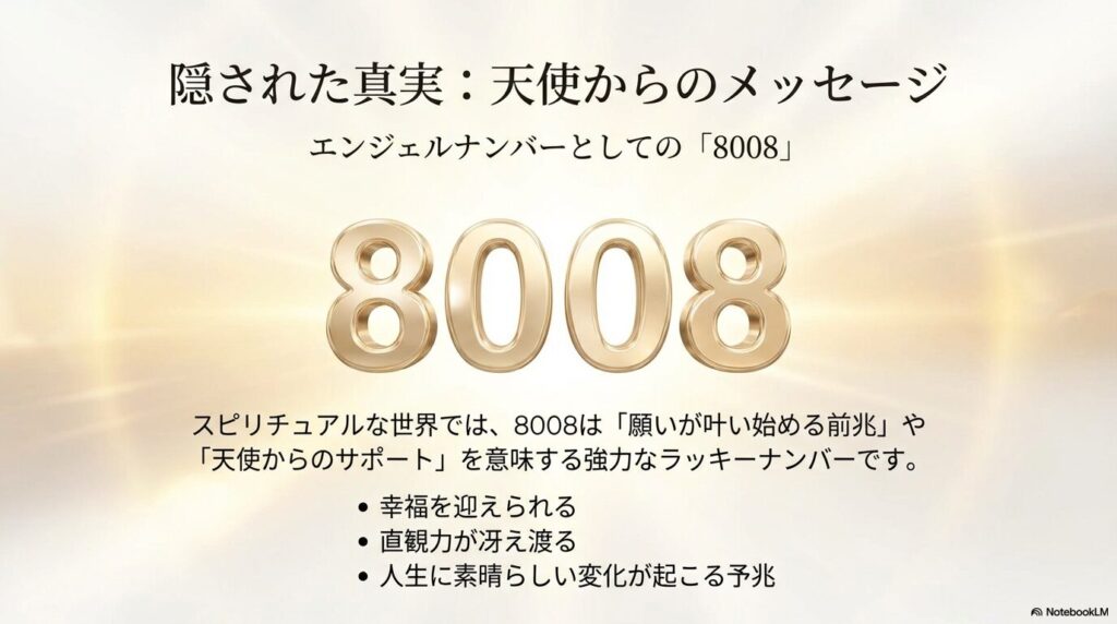 8008ナンバーの本当の意味とは｜エンジェルナンバーとしての意味