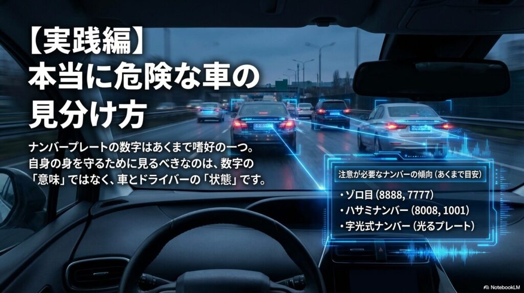 危険運転車の見分け方