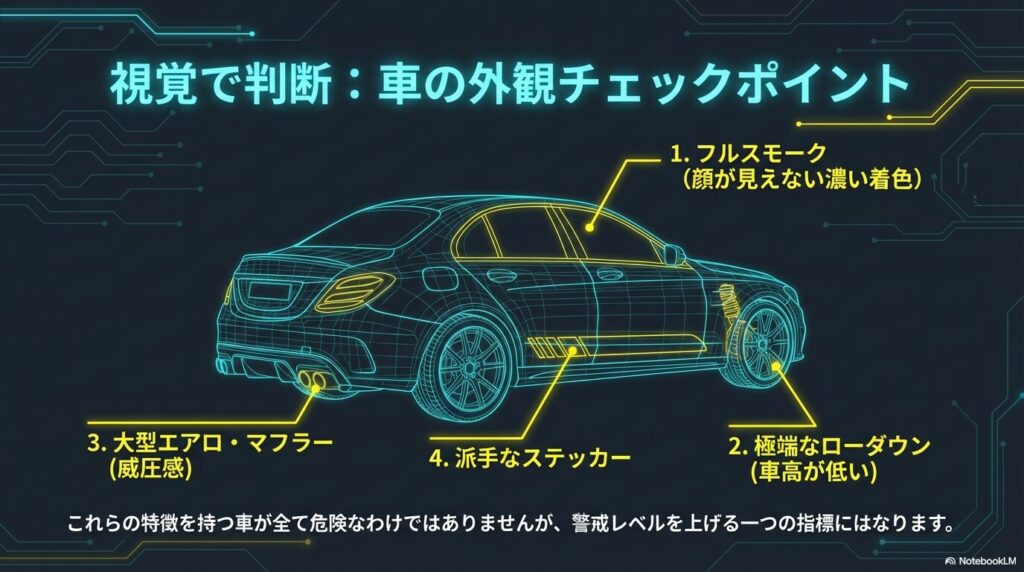 車種や外観で見分けるポイント