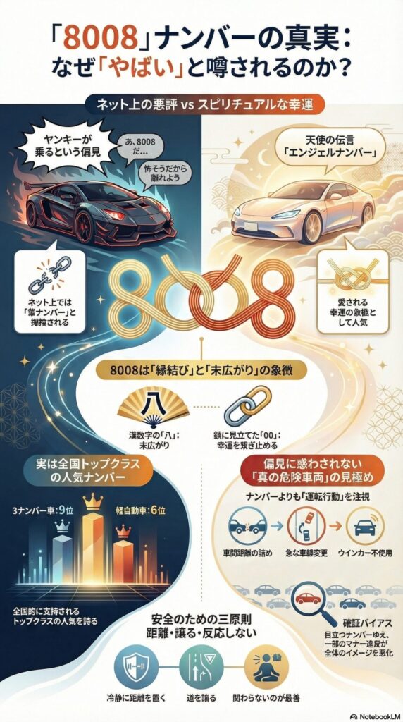 8008ナンバーがやばいと言われる理由とは？危険運転車の見分け方を徹底解説