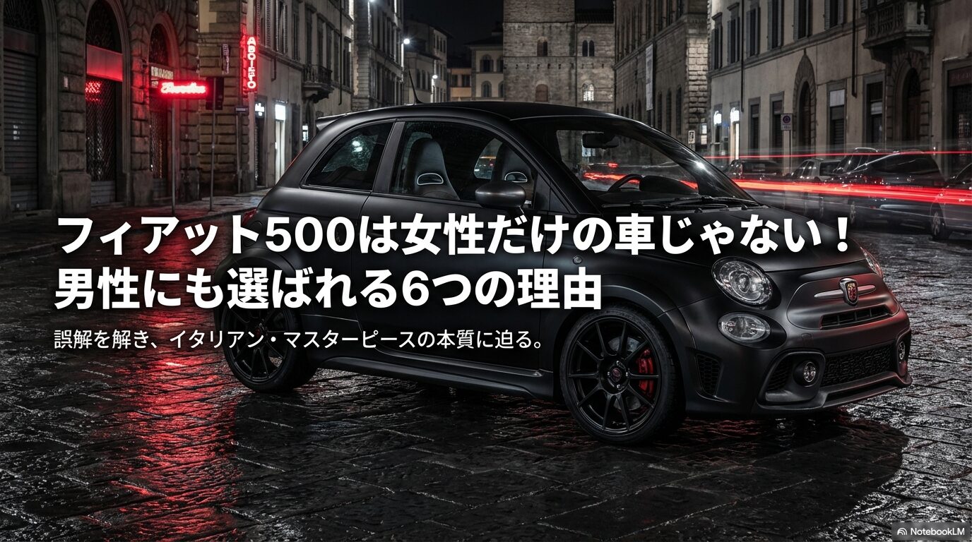 フィアット500は女性だけの車じゃない！男性にも選ばれる6つの理由