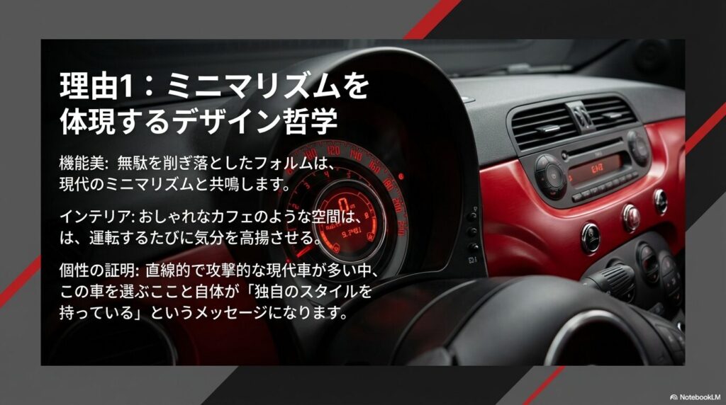 唯一無二のアイコニックなデザイン　フィアット500は女性だけの車じゃない！男性にも選ばれる6つの理由