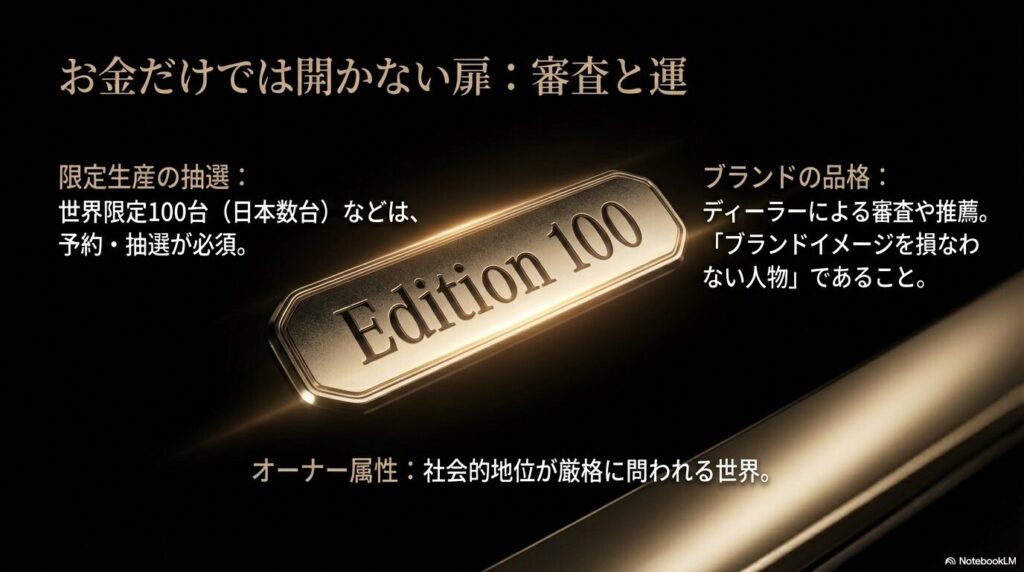 限定生産と抽選制度