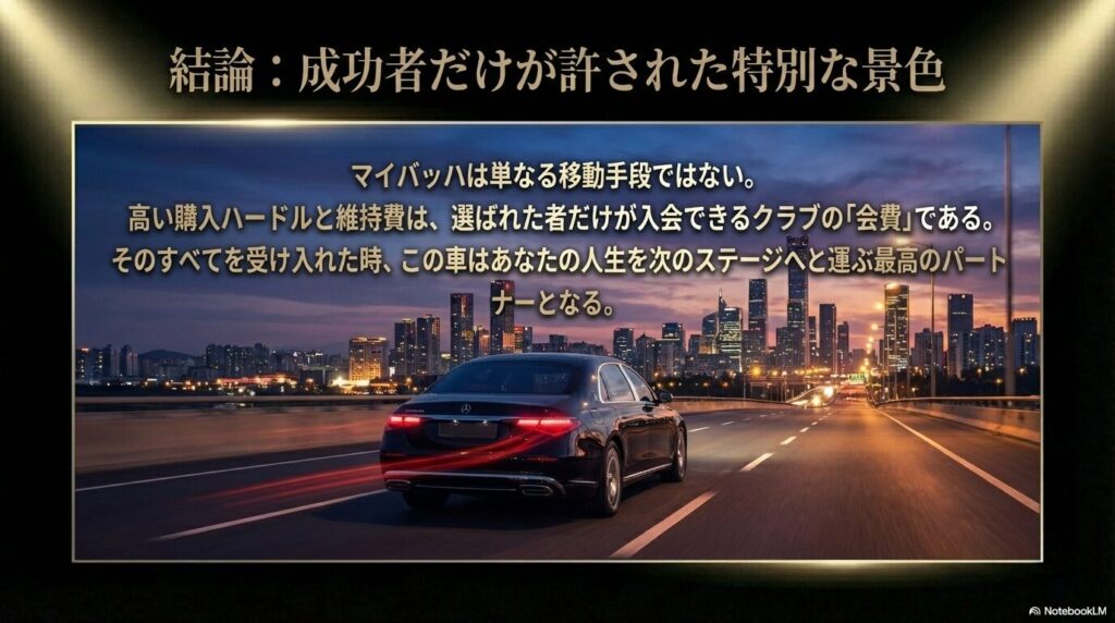 マイバッハは成功者だけが手にできる特別な存在