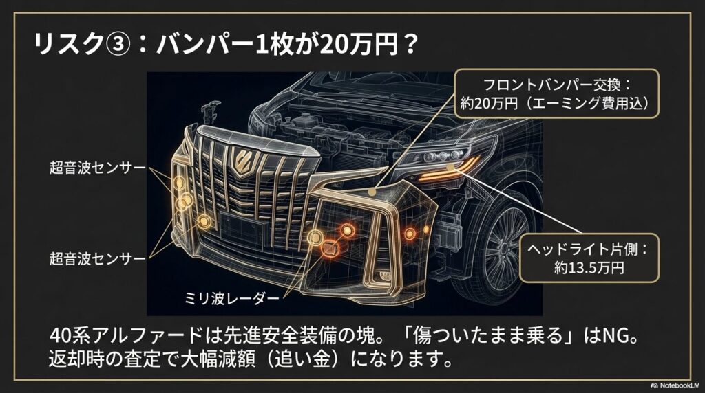 ちょっとした修理でも高額になりがちな高級車の宿命