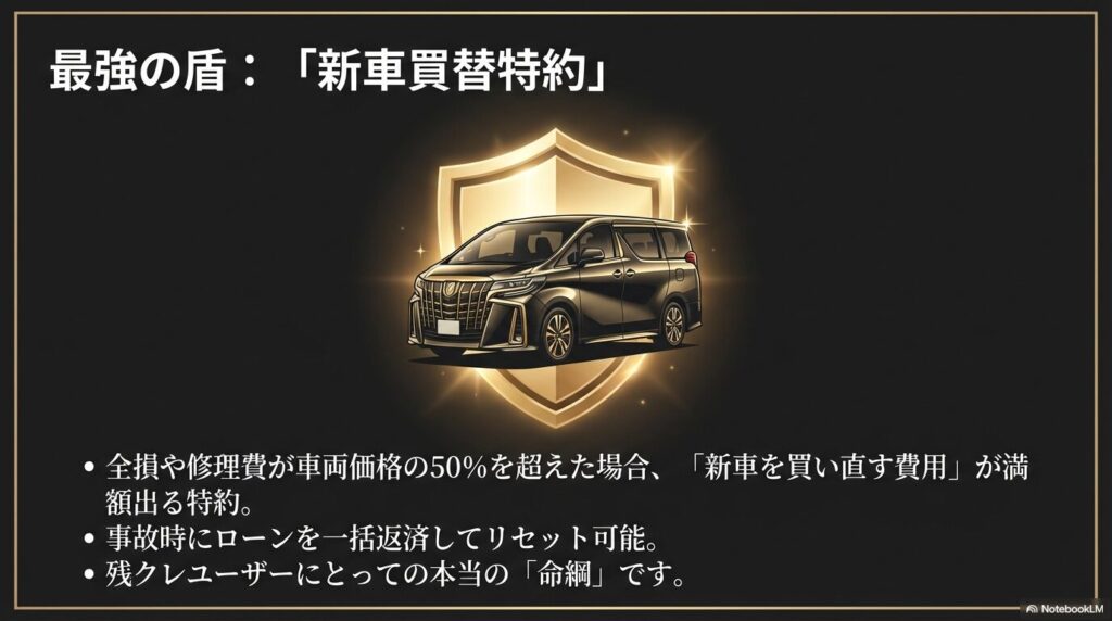 車両保険に「新車買替特約（車両新価特約）」