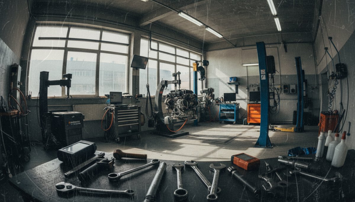 車両修理工場のイメージ