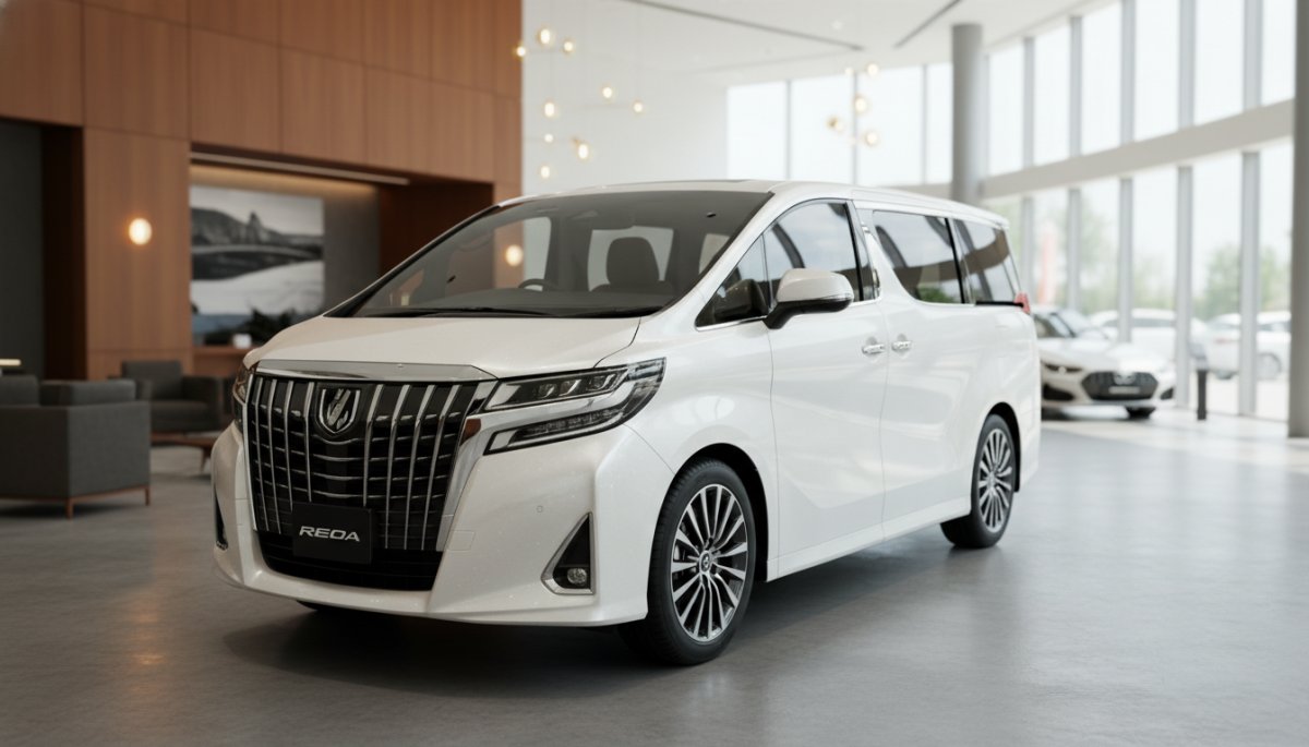 アルファードのリセールバリューを示すグラフと高級ミニバンのイメージ