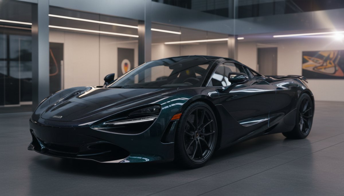 プロ施工後の車の美しい艶と輝き