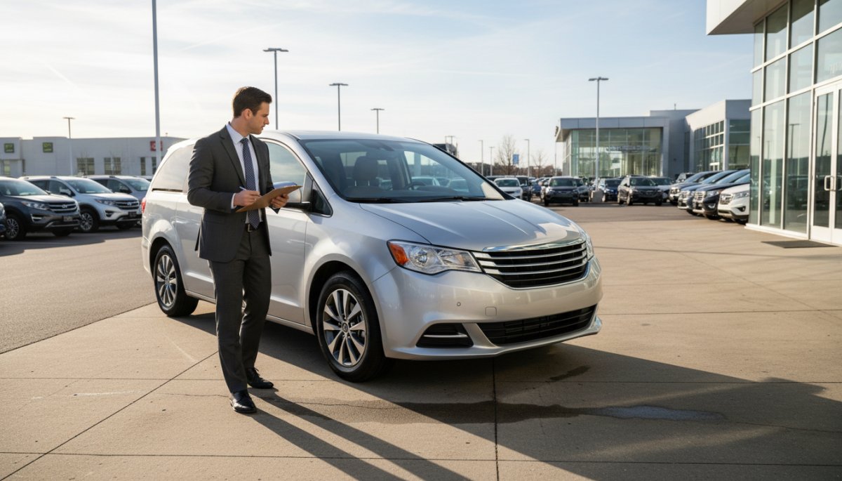 車の買取査定シーン