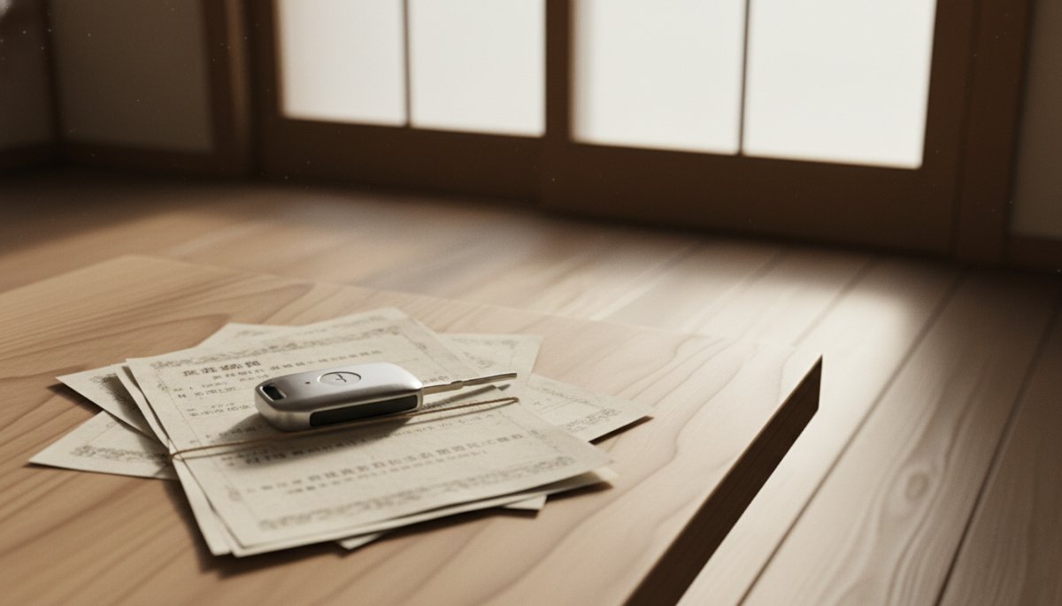 テスラと保険証券のイメージ