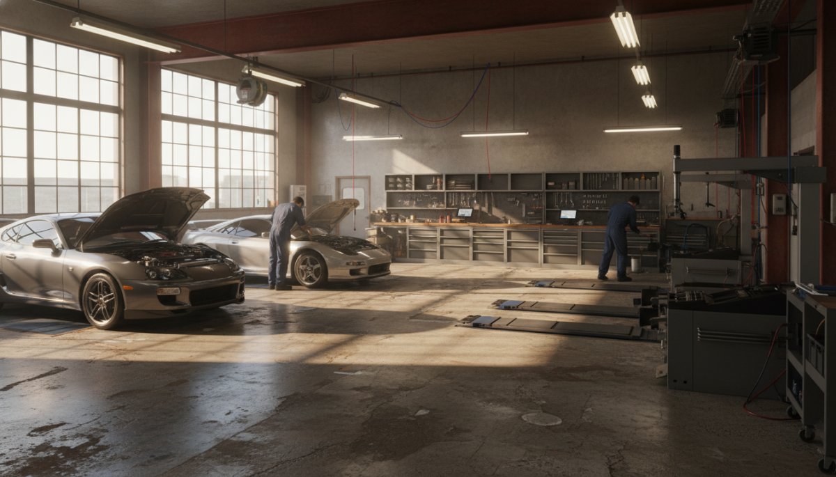 BMW正規ディーラーの整備工場と専門メカニック