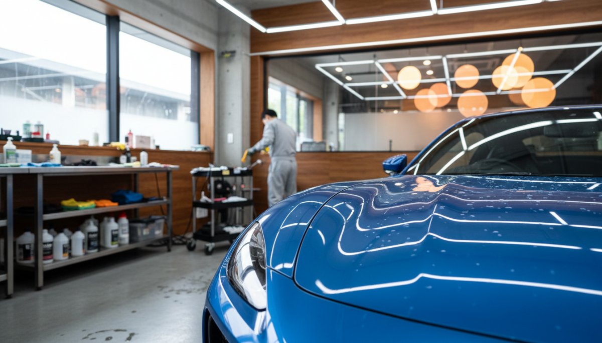 BMW車両のボディコーティング施工とプロテクションフィルム