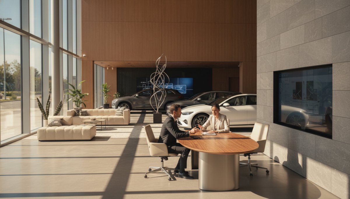 BMW認定中古車の値引き交渉シーン