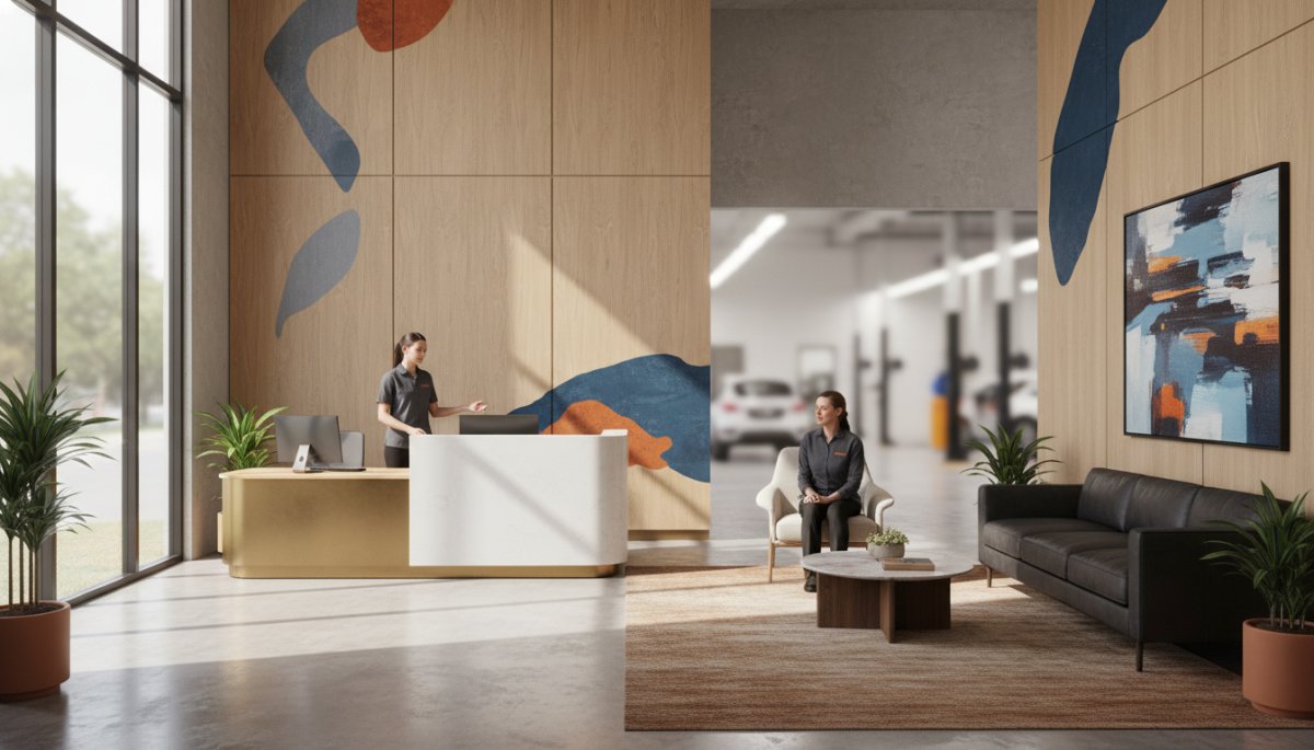 輸入車ディーラーのサービスカウンター