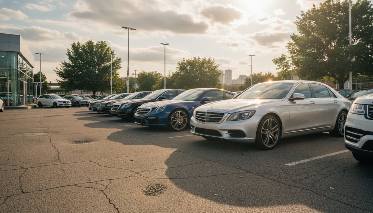輸入車の中古車展示場