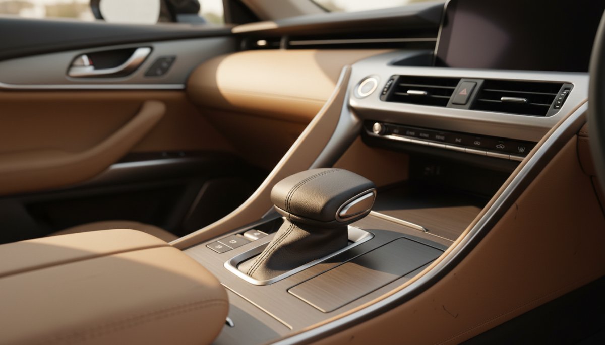 アルファードのエンジン始動ボタンとシフトレバー