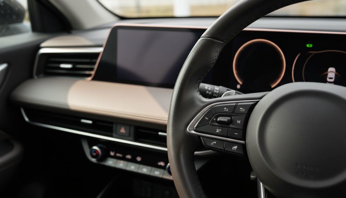 アルファードのヘッドライトレバーとメーター