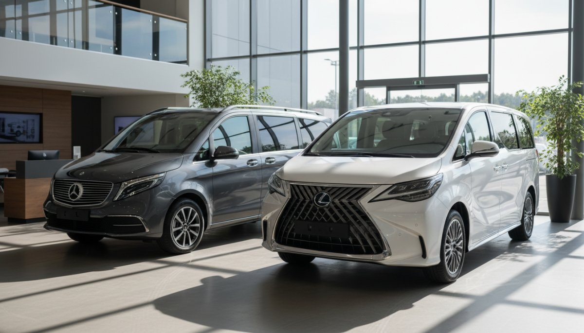 アルファードハイブリッドとガソリン車の比較イメージ