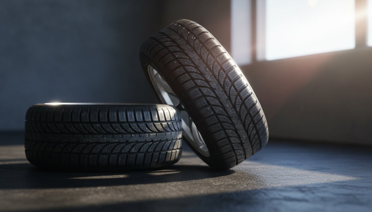 高性能スポーツカー用スタッドレスタイヤの詳細とトレッドパターン