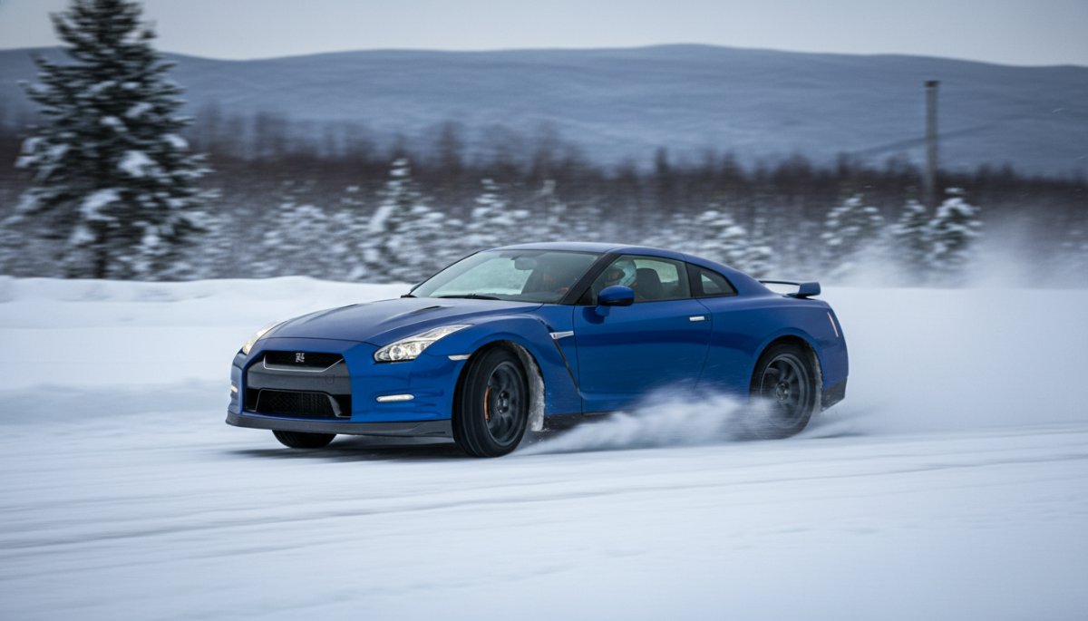 ポルシェの電子制御システムPSMが作動している走行シーン