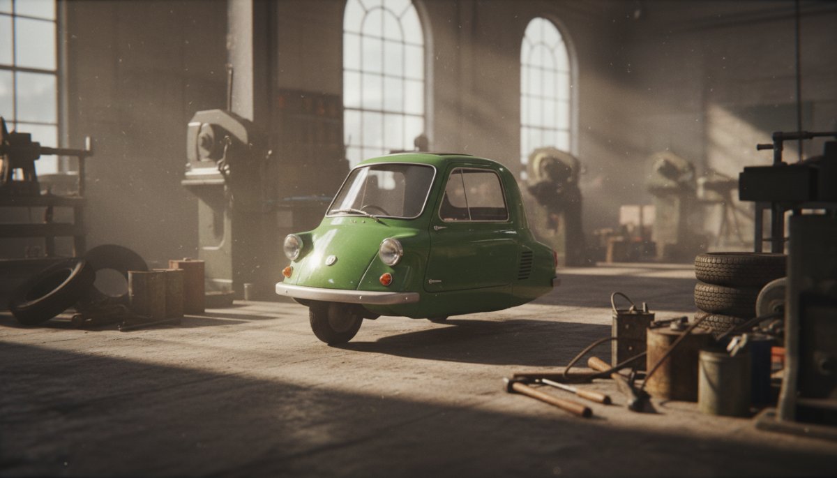 ピールP50の1962年製造当時の様子