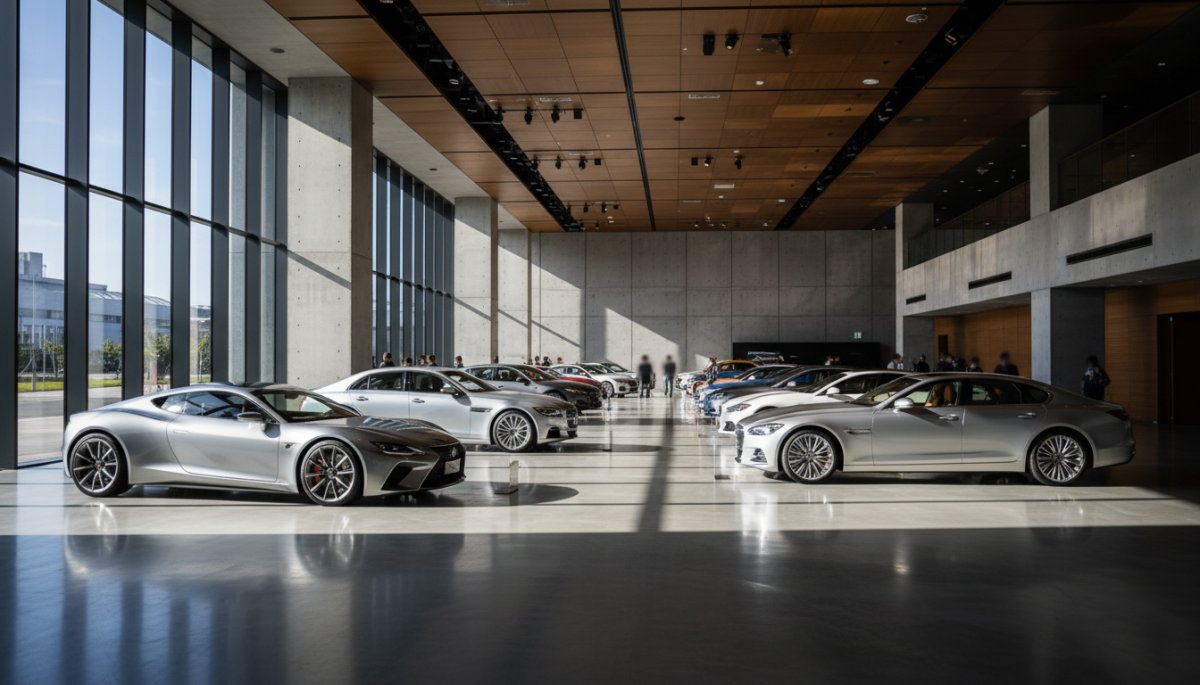 BMW中古車フェア イベント 複数車両 展示