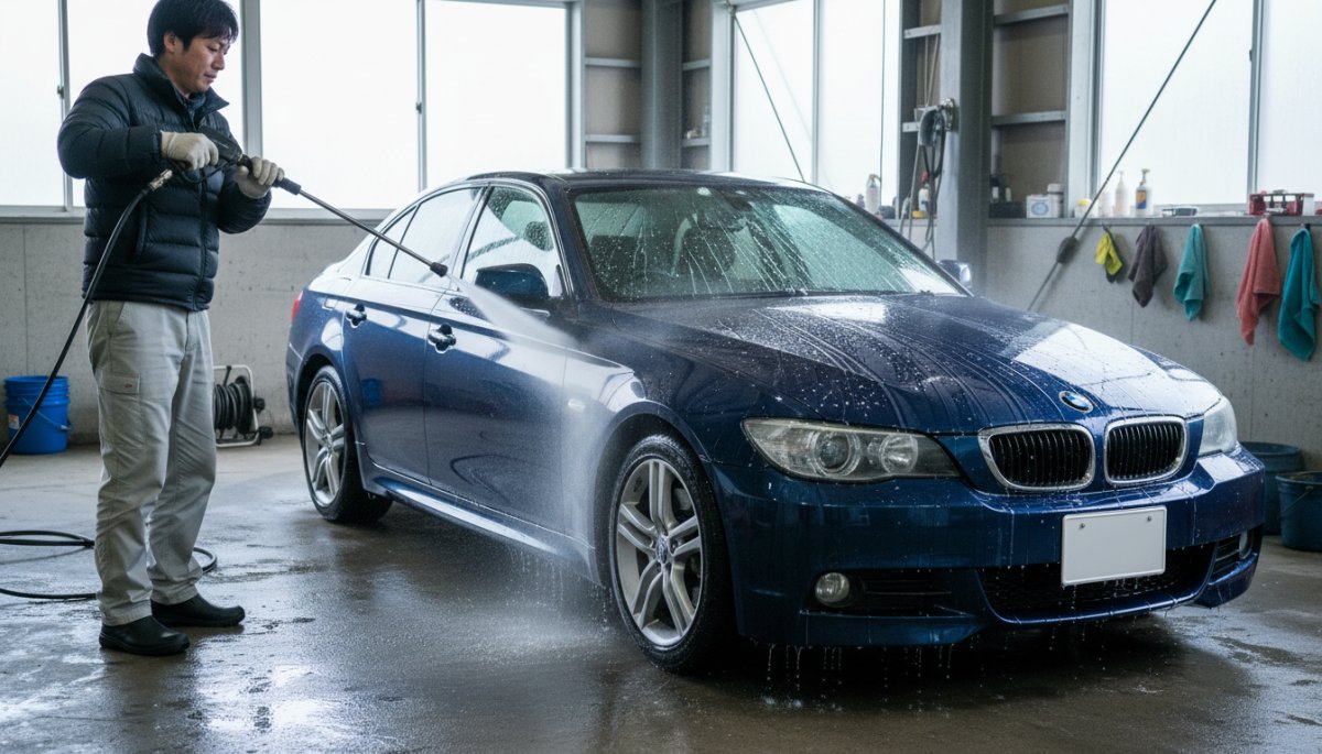冬の洗車作業が楽になるコーティング効果