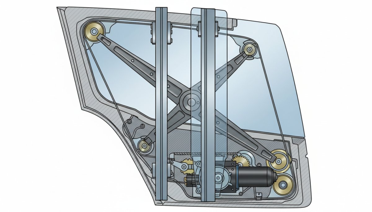 自動車の窓ガラスとパワーウィンドウの仕組み