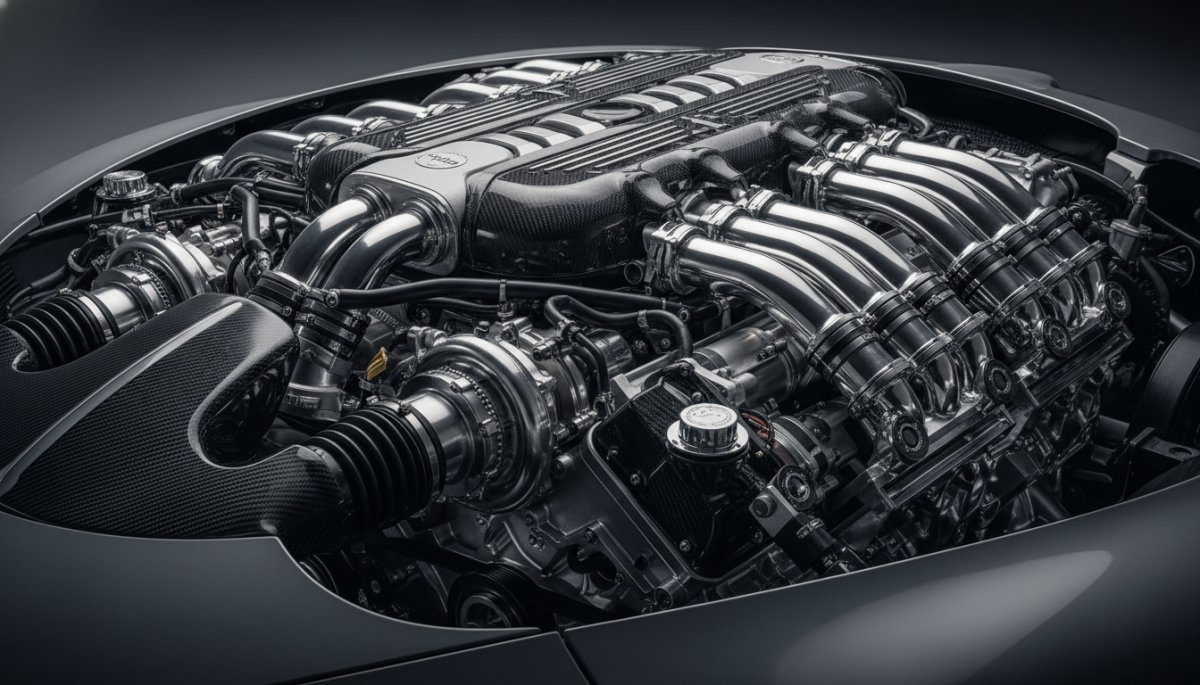 ブガッティ W16エンジン クワッドターボ 1600馬力