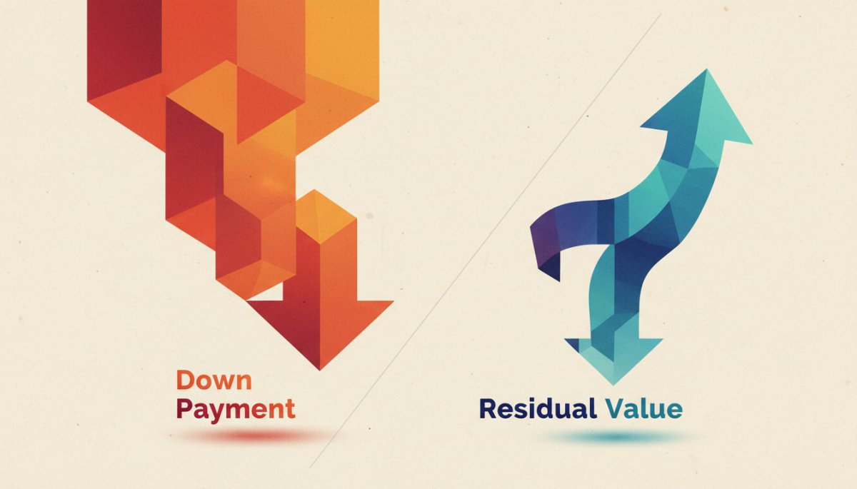 頭金と残価の関係を示すイメージ