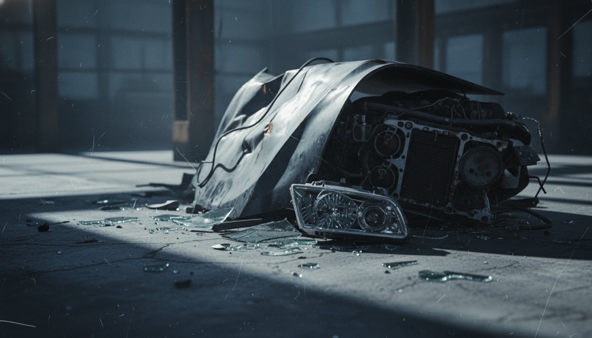 事故後の車両のイメージ