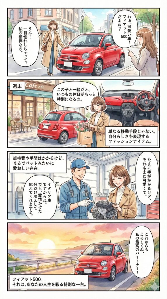 フィアット500女性オーナーが語る!後悔しない選び方と注意点