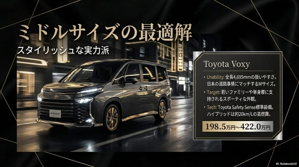 トヨタ ヴォクシー：ミドルサイズの高級感