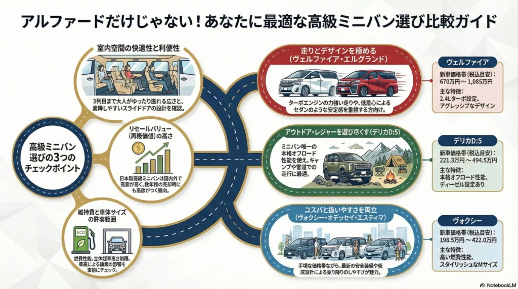 アルファードだけじゃない高級ミニバン