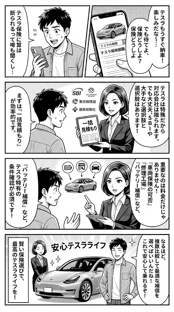 テスラ自動車保険おすすめ6選！オーナー専用プランと選び方を徹底解説