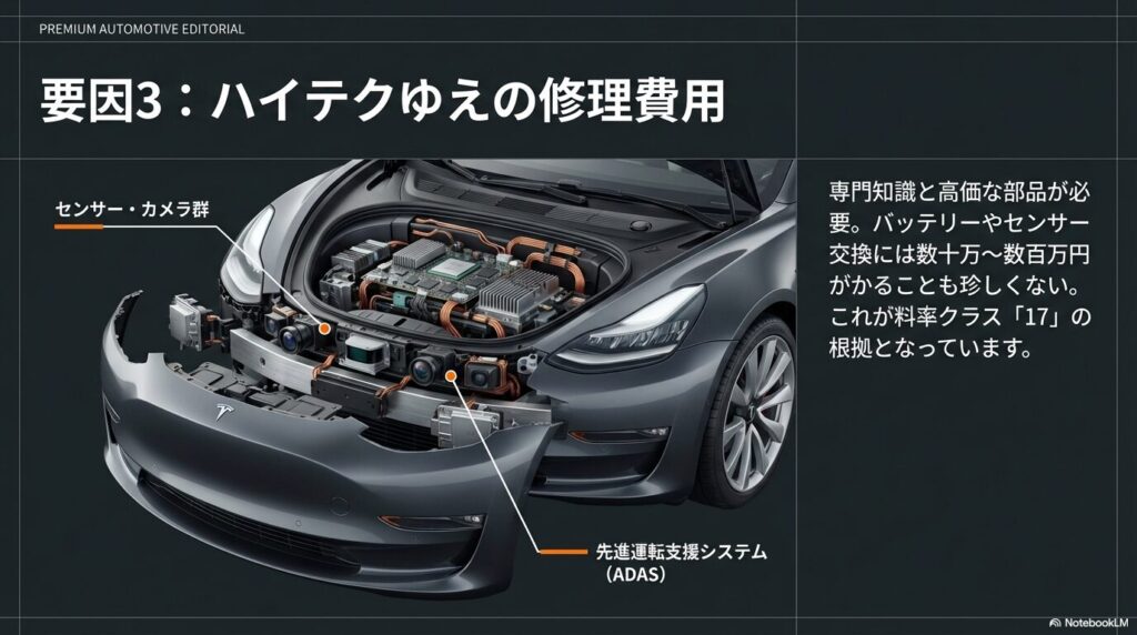 事故率の上昇と修理費用の高額化