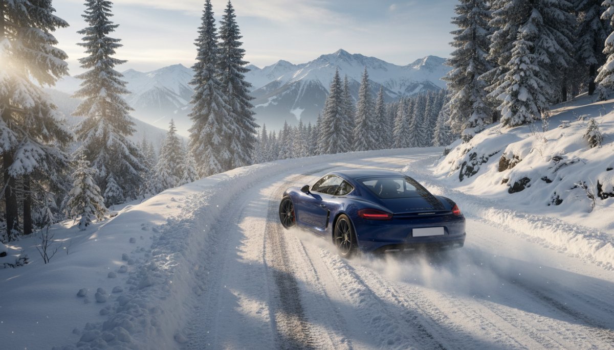 ポルシェ ケイマン雪道走行は可能？冬の運転テクニックを解説