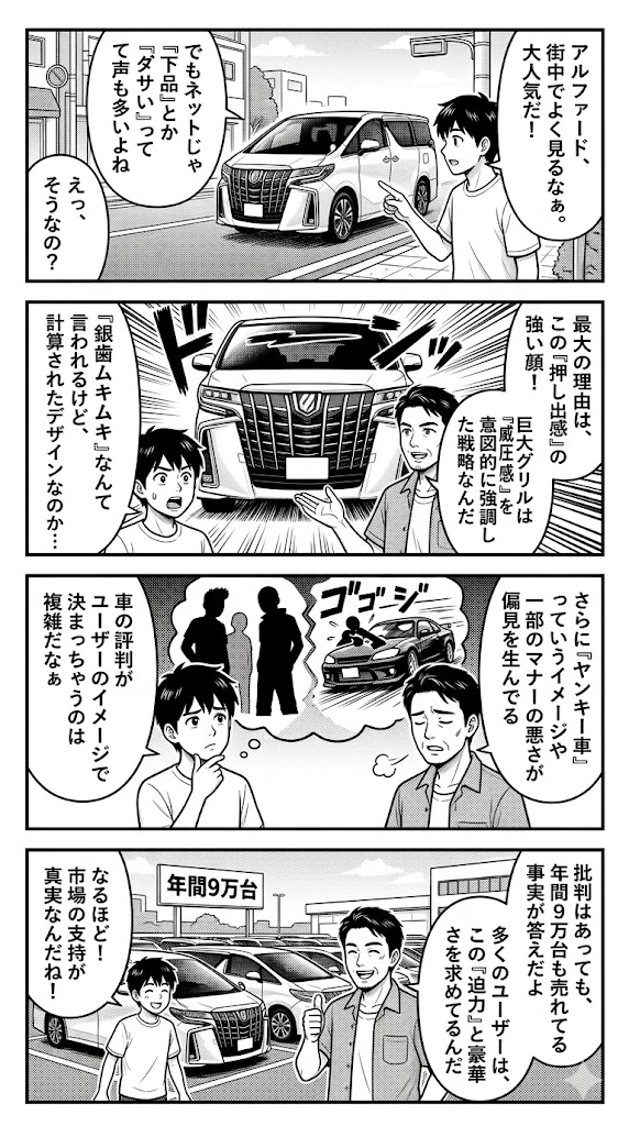 アルファードが下品と言われる理由を徹底解説！デザインの真実とは