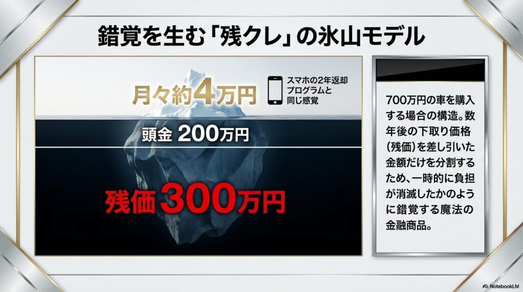 契約終了時の残価一括支払いという最大リスク 残クレの主なデメリット