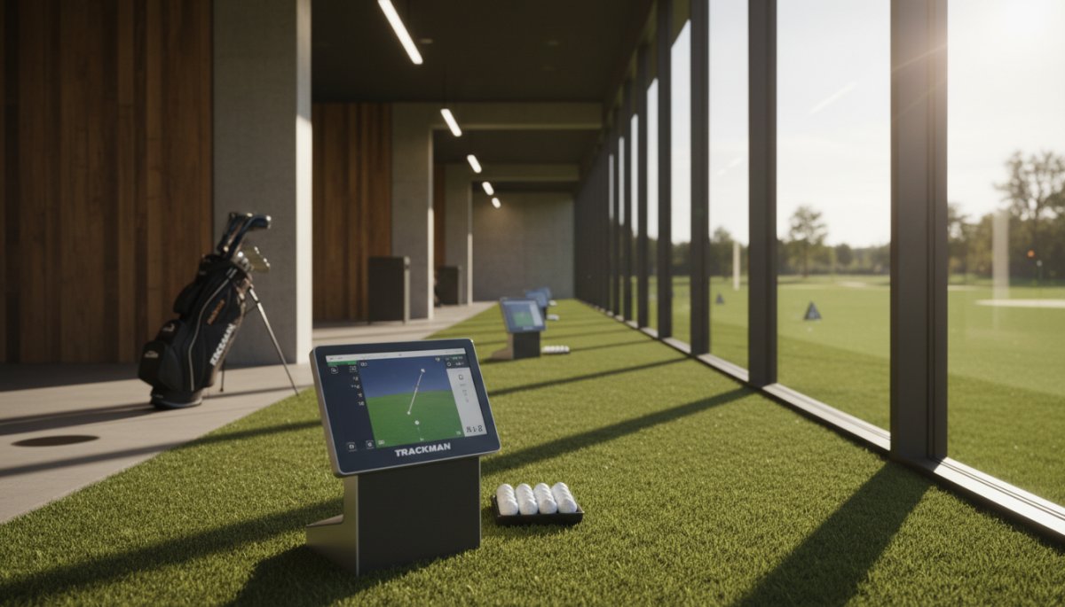 弾道測定器トラックマンでのデータ測定シーン