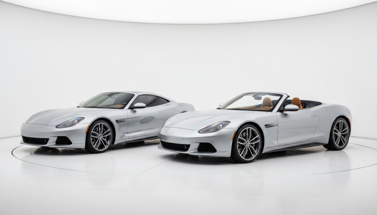 ポルシェ ケイマンとボクスターの比較イメージ