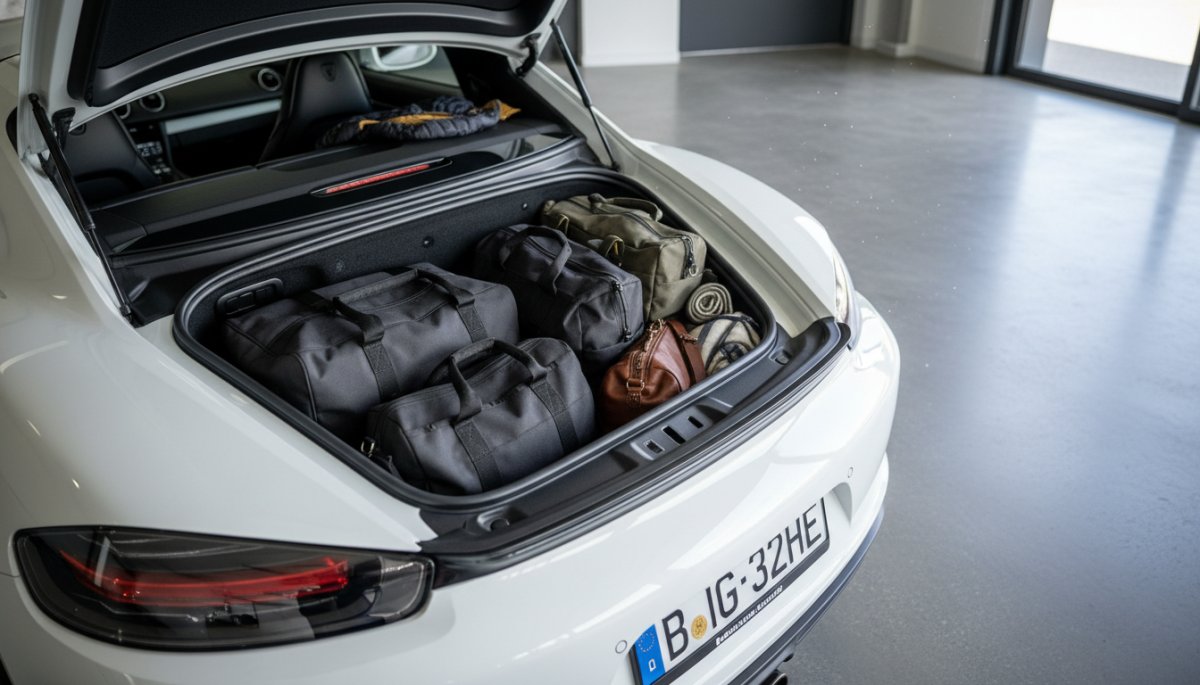 ポルシェ 718ケイマン トランクスペース 収納