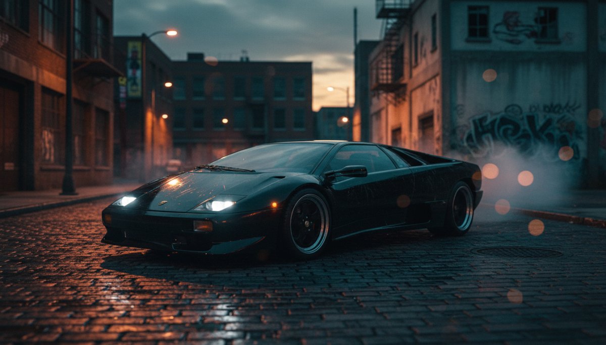 ランボルギーニ ディアブロ 文化的アイコン映画シーン