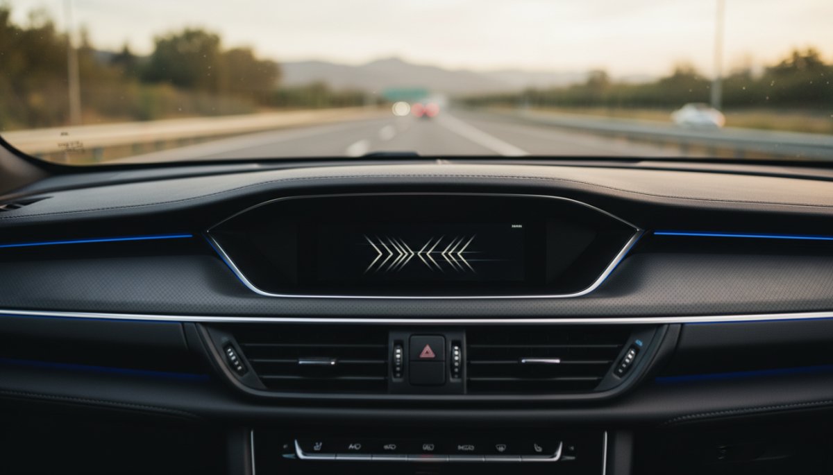 アルファード走行距離メーター表示と高速道路走行イメージ